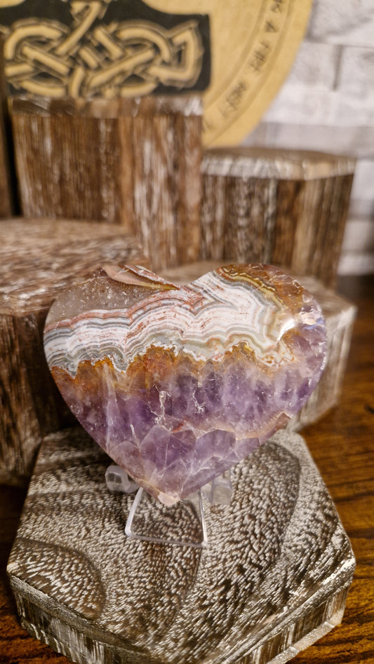 Mexican Amethyst Heart - 21