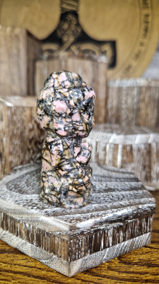 Rhodonite Buddha - 9