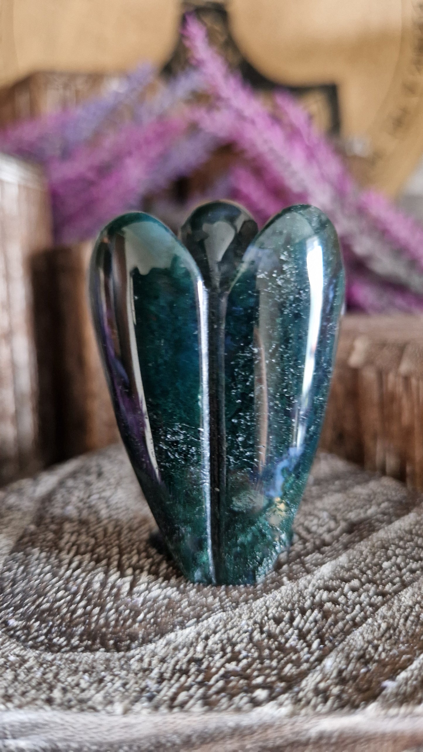 Moss Agate Angel - 19