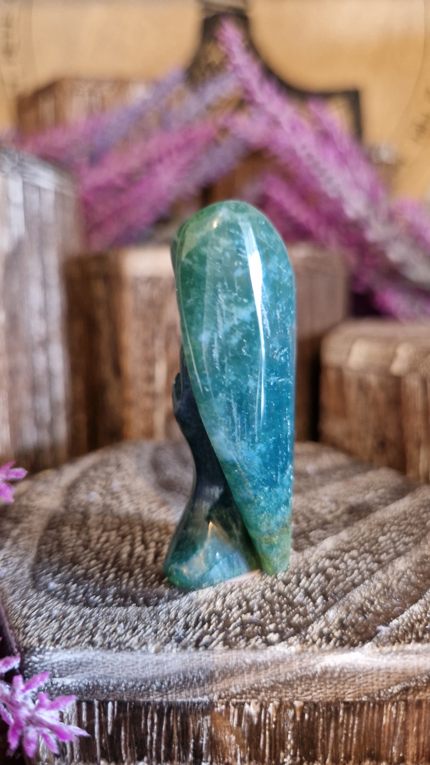 Moss Agate Angel - 15