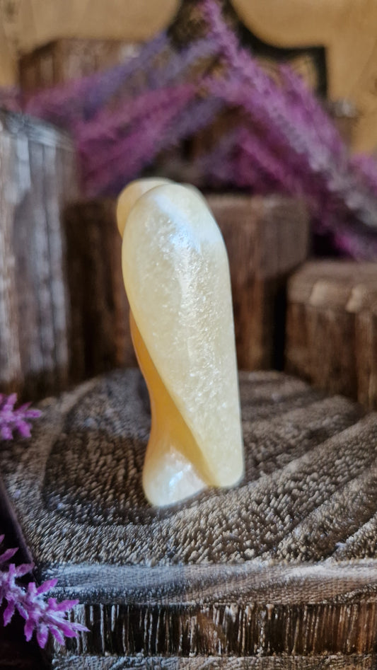 Yellow Calcite Angel - 10