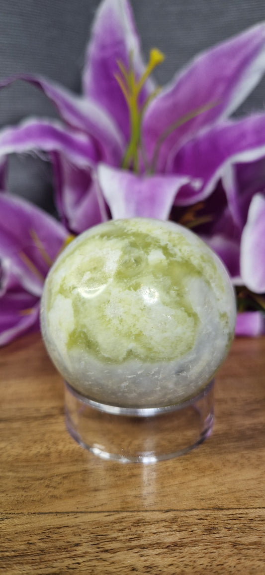 Green Jade Sphere - 105