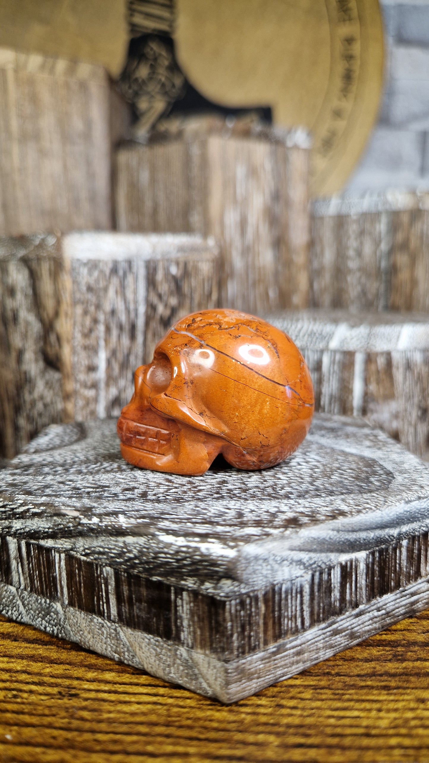 Red Jasper Skull - 23