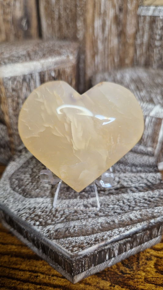 Golden Quartz Heart  - 90