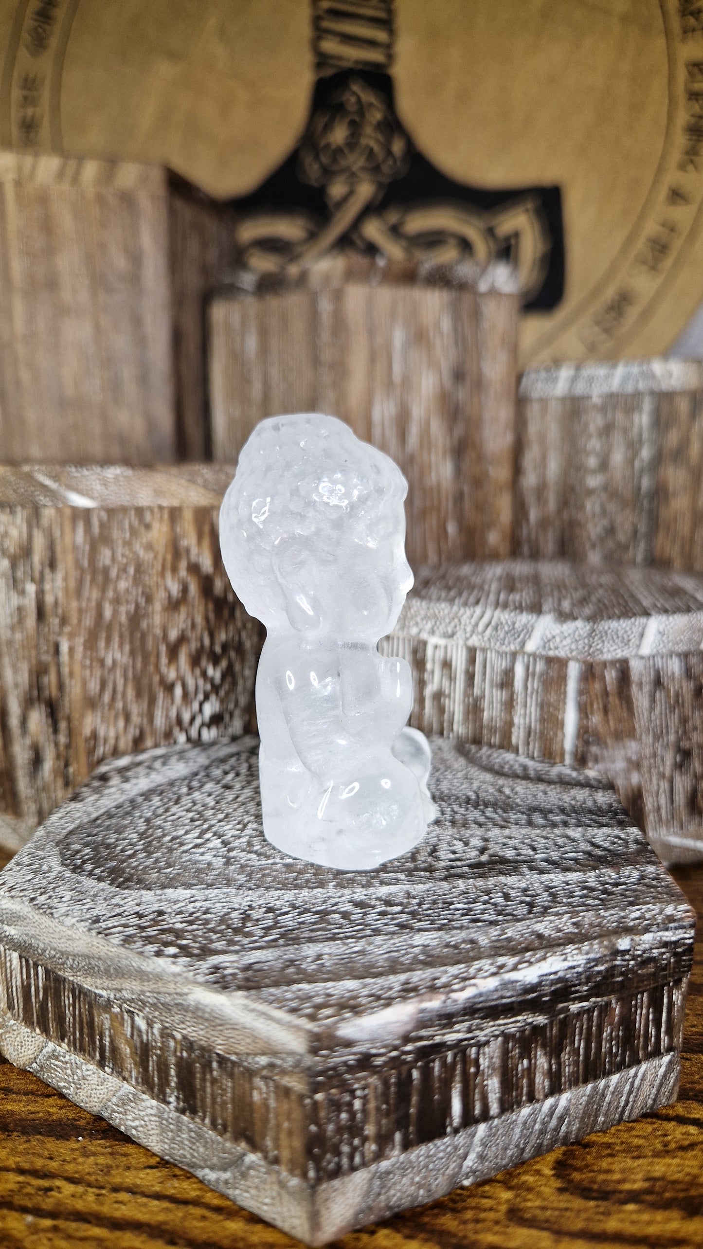 Clear Quartz Buddha - 2