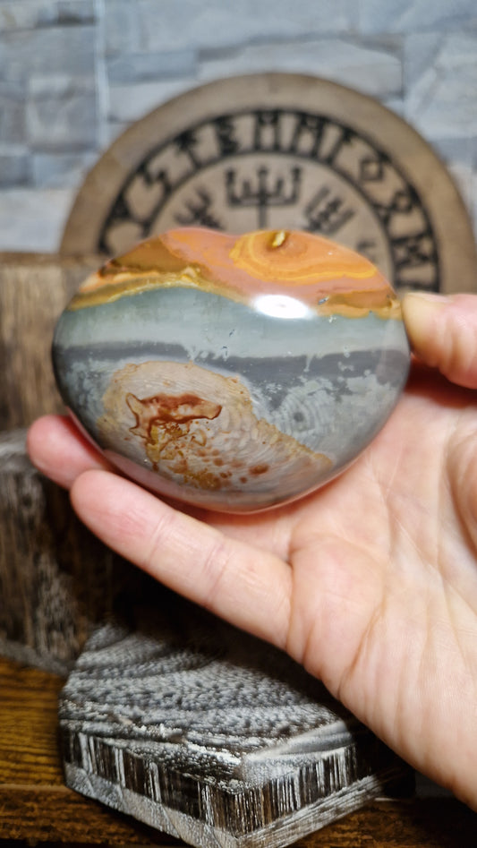 Polychrome Jasper Heart - 12