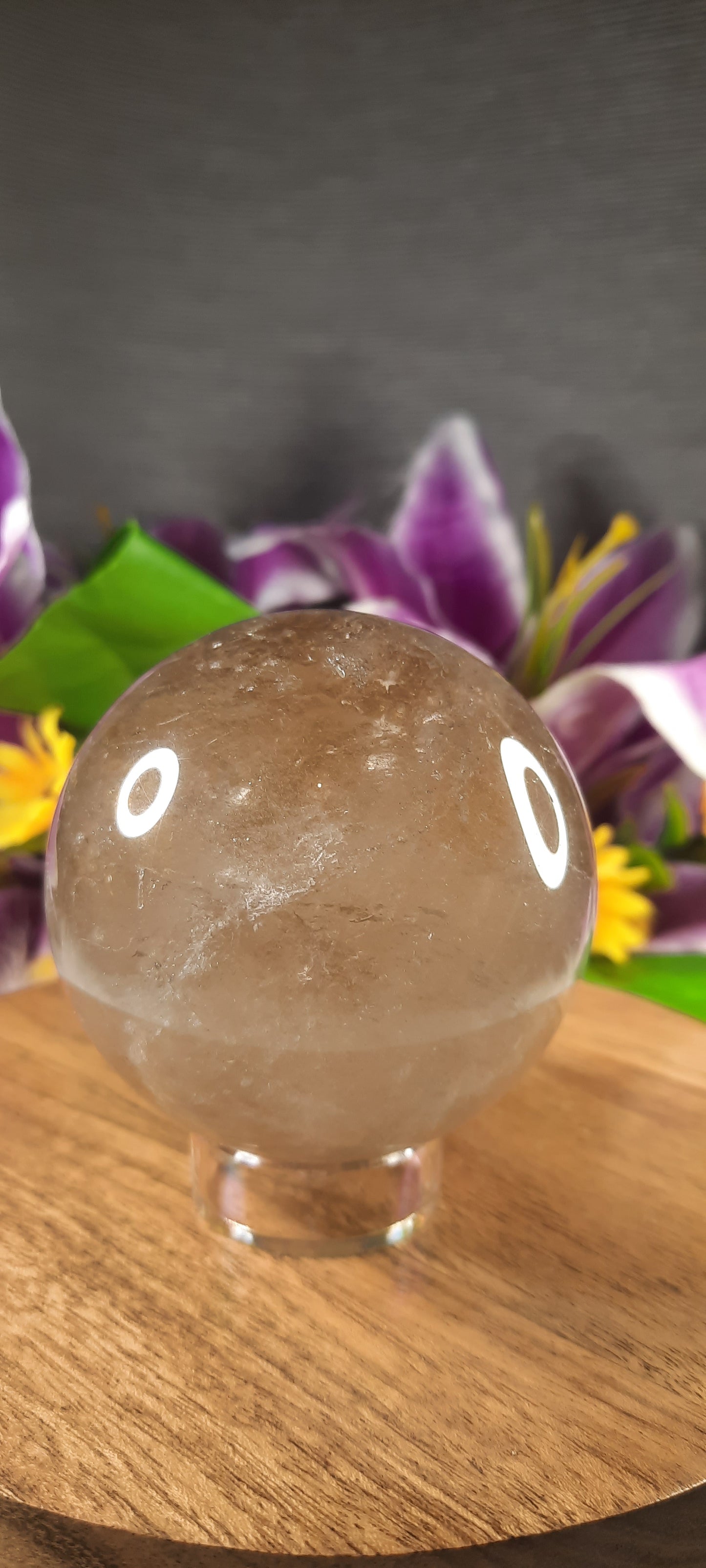 Light Smoky Quartz Sphere - 493