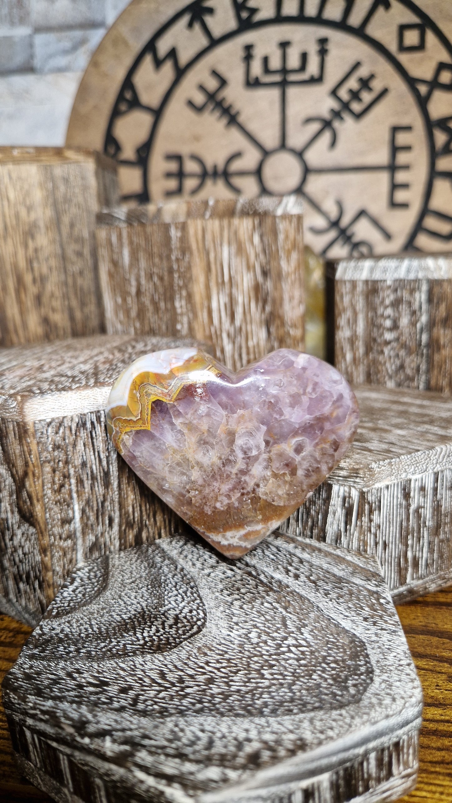 Mexican Amethyst Heart - 20