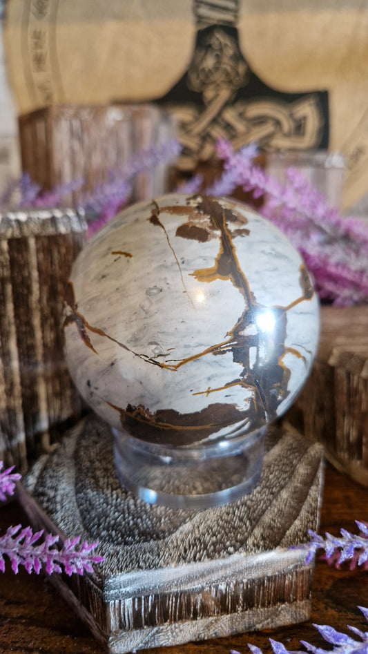 Picture Jasper Sphere - 145