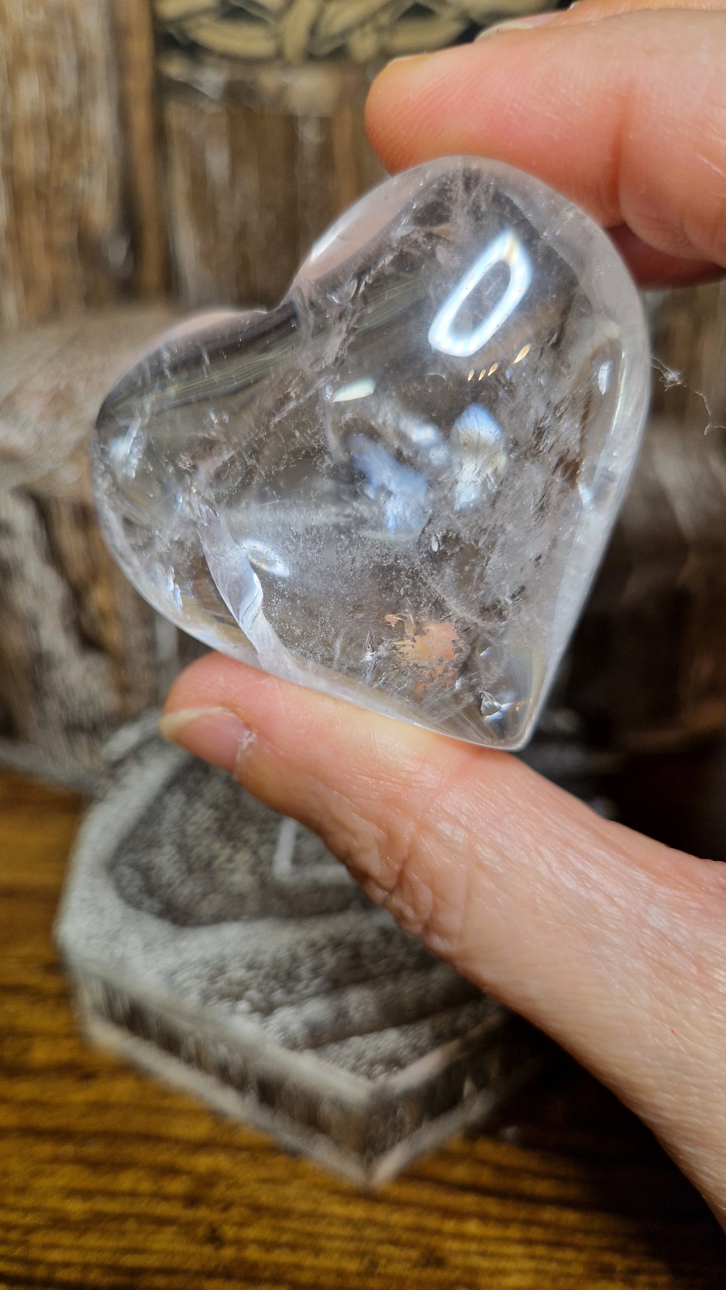 Clear Quartz Heart - 67