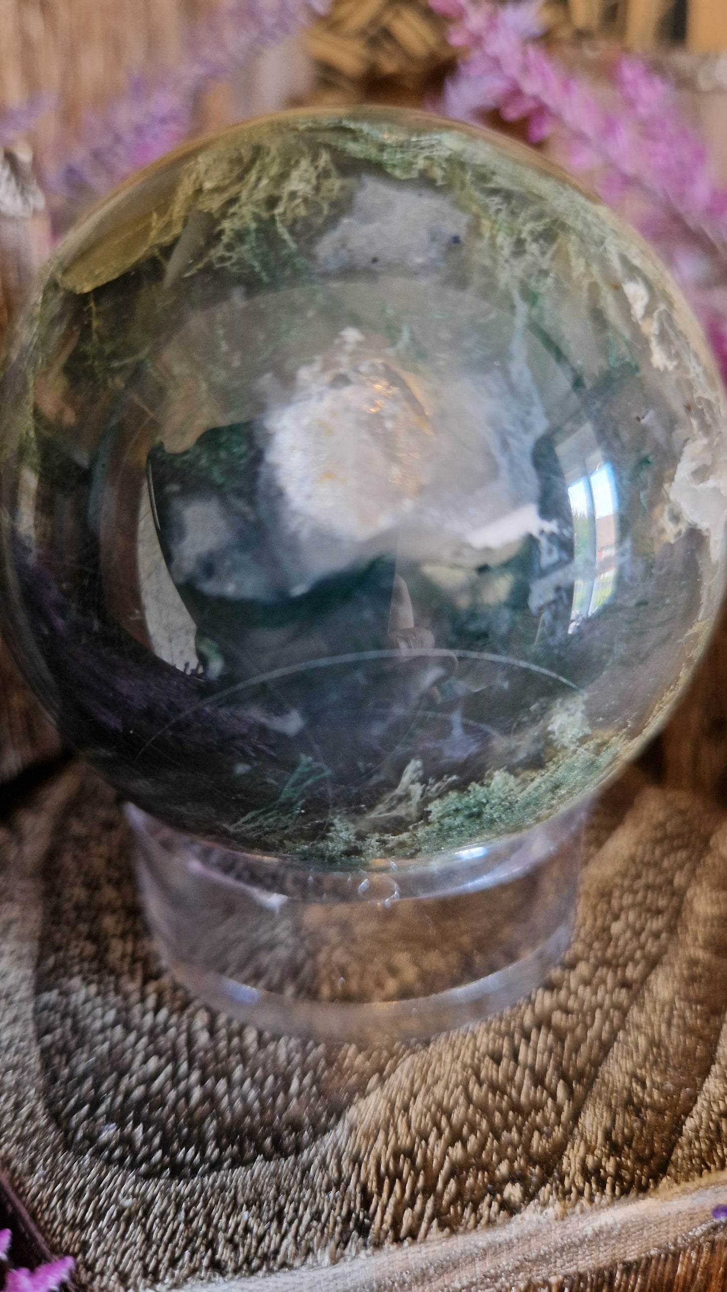 Moss Agate Sphere - 140