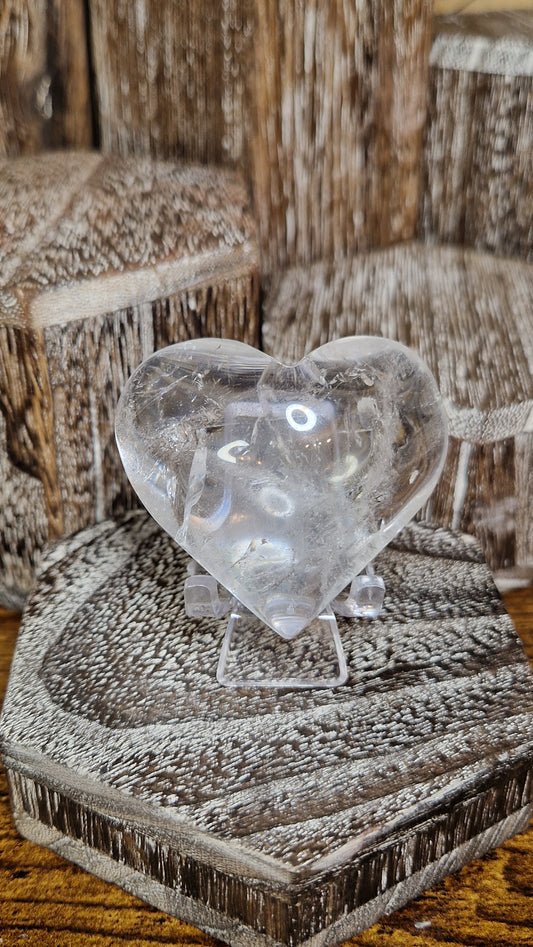 Clear Quartz Heart - 67