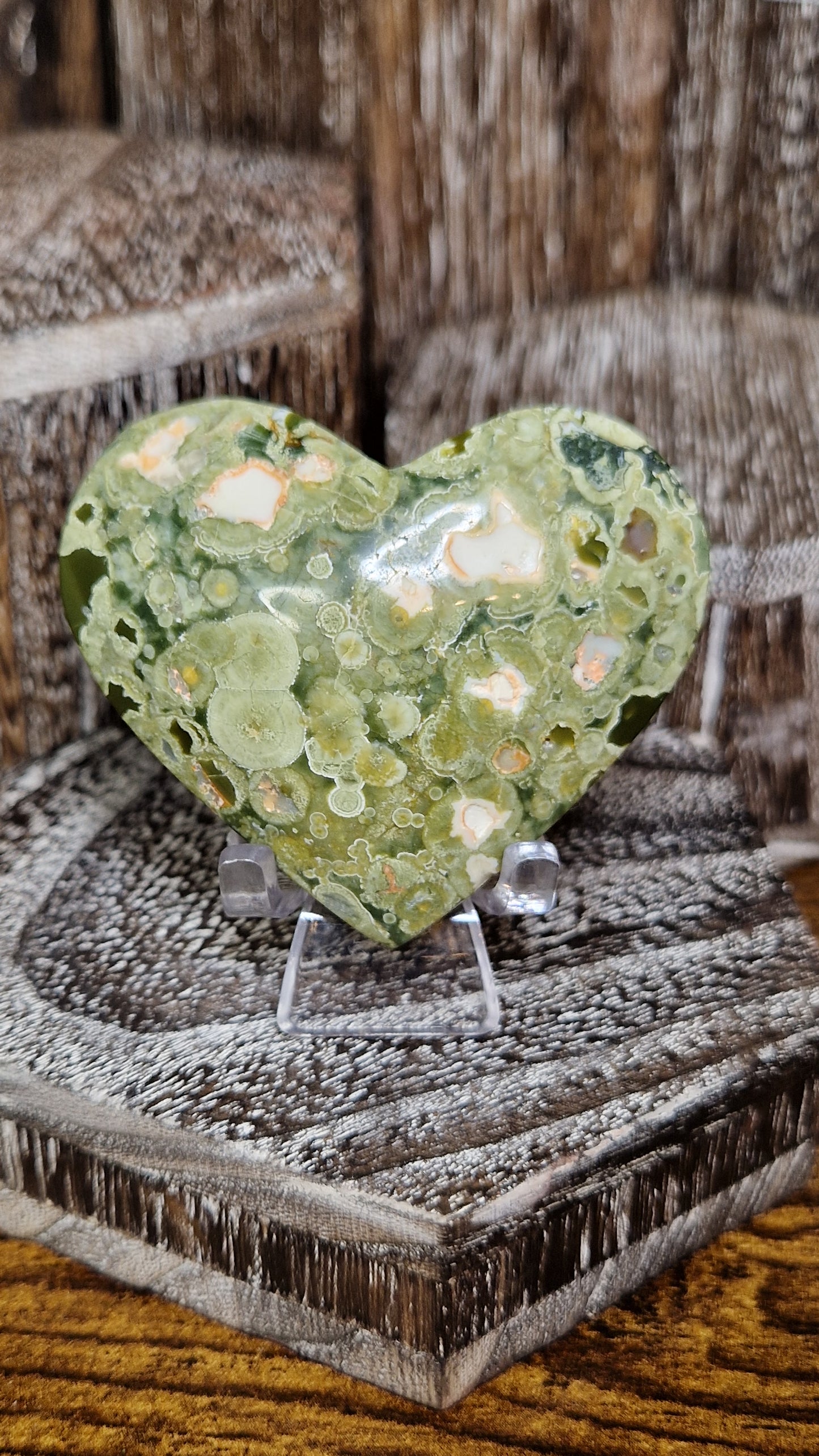 Rainforest Jasper Heart - 70