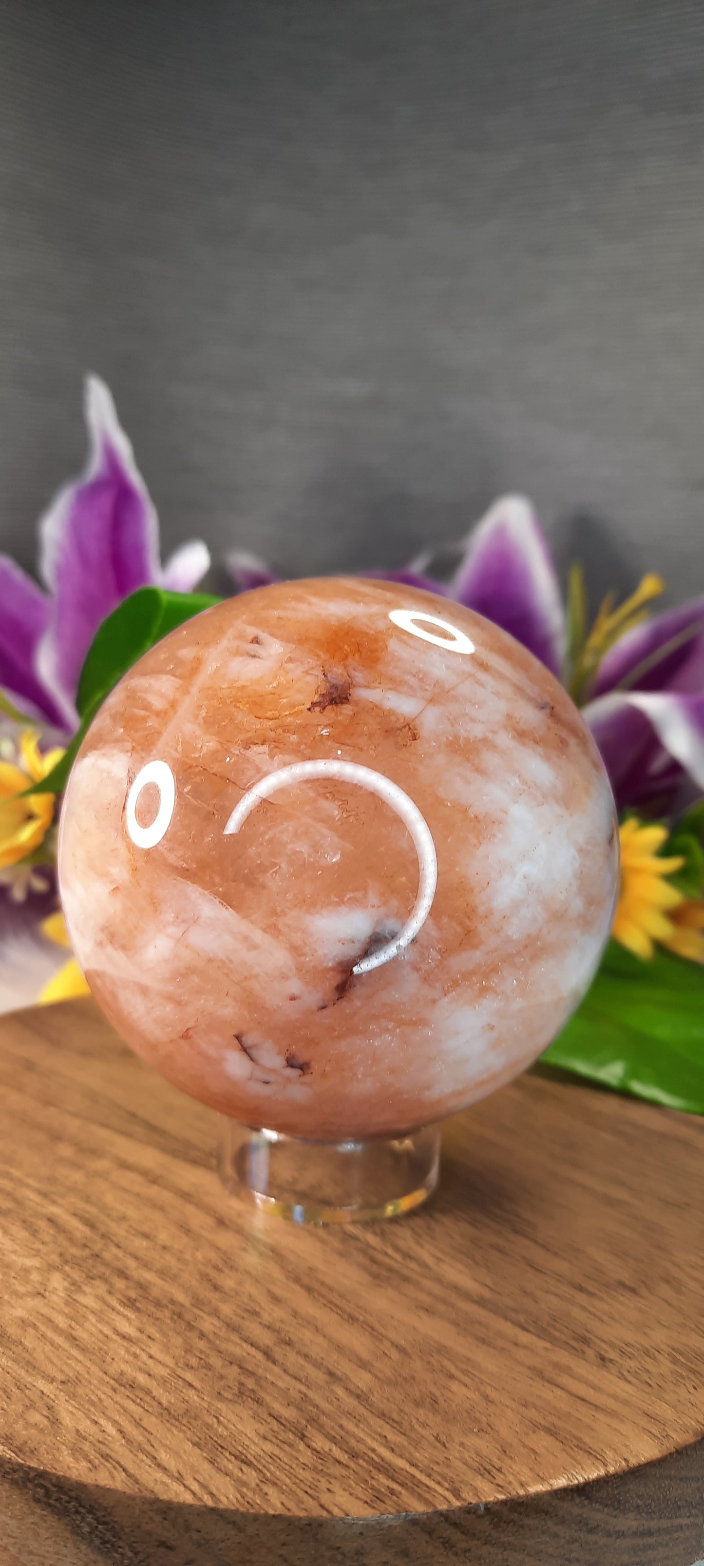 Fire Quartz Sphere  - 492