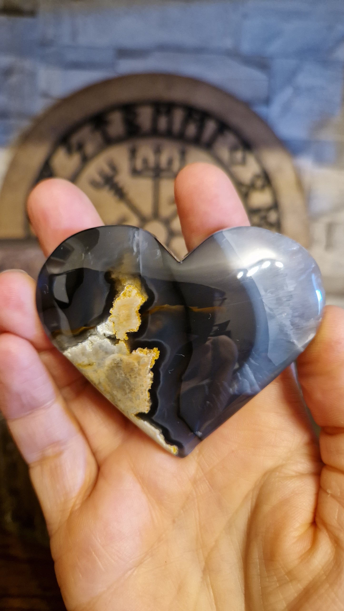 Volcano Agate Heart - 27