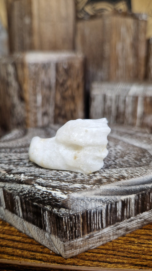 White Calcite Dragon's Head - 19