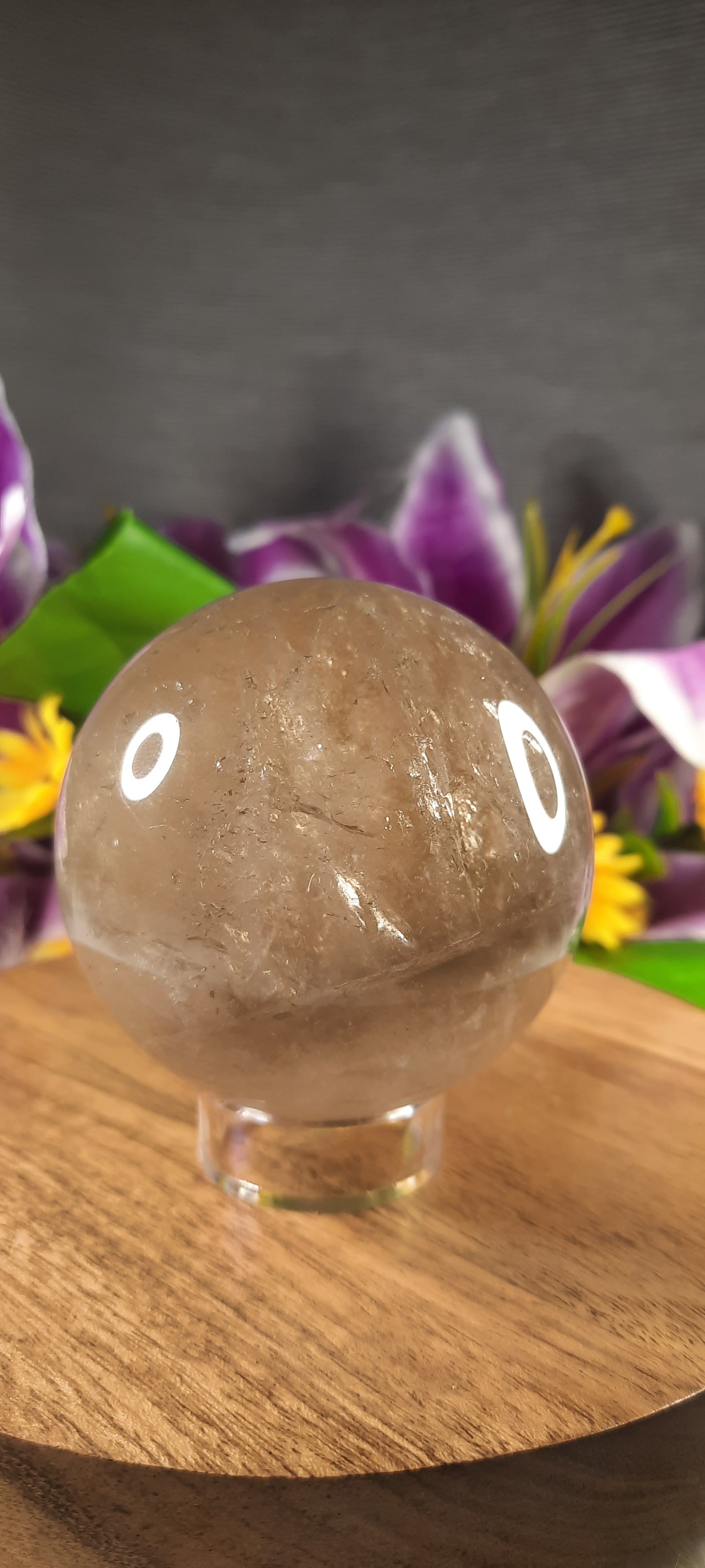 Light Smoky Quartz Sphere - 493