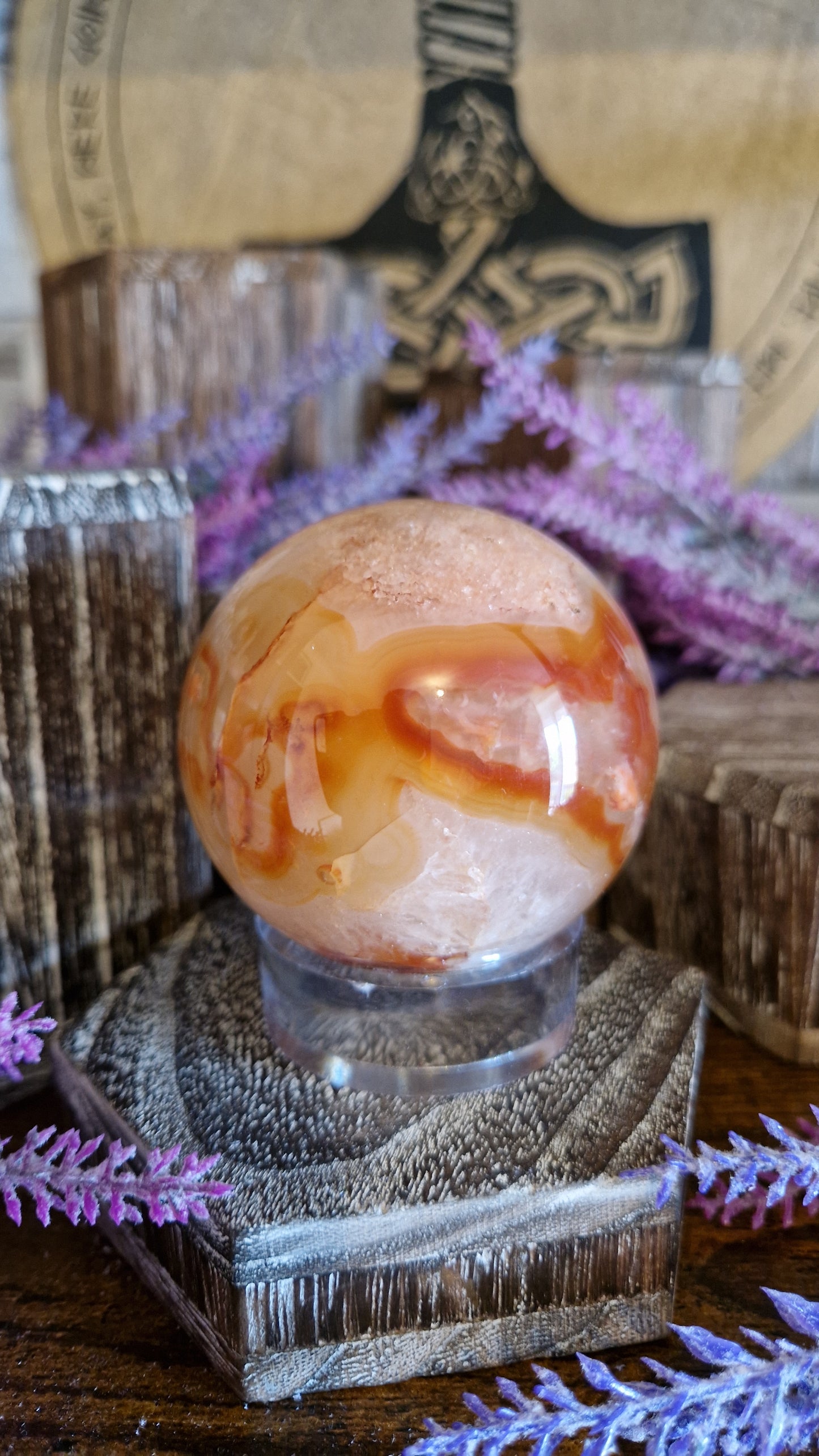 Carnelian Sphere - 144