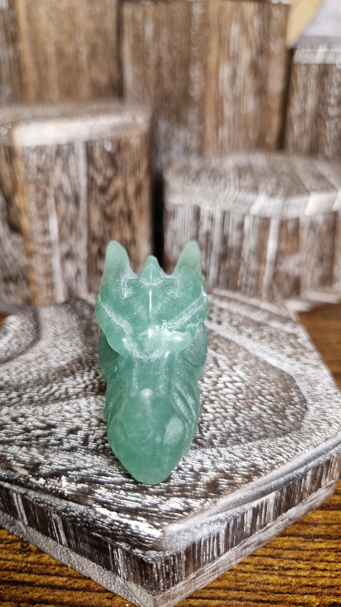 Green Aventurine Dragon's Head - 21