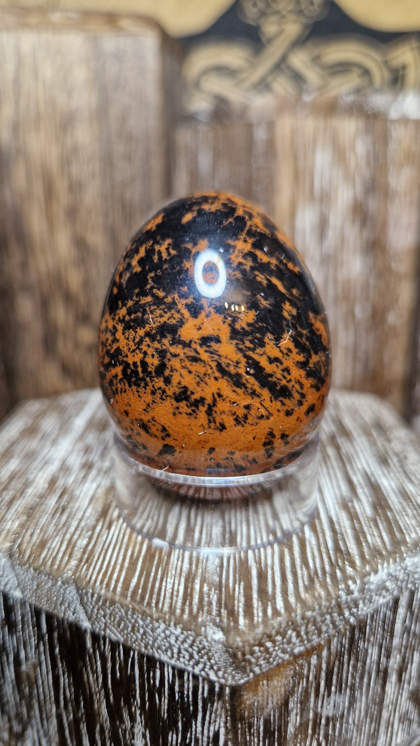 Mahogany Obsidian Egg - 12