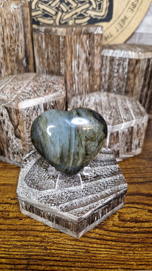 Labradorite Heart - 60