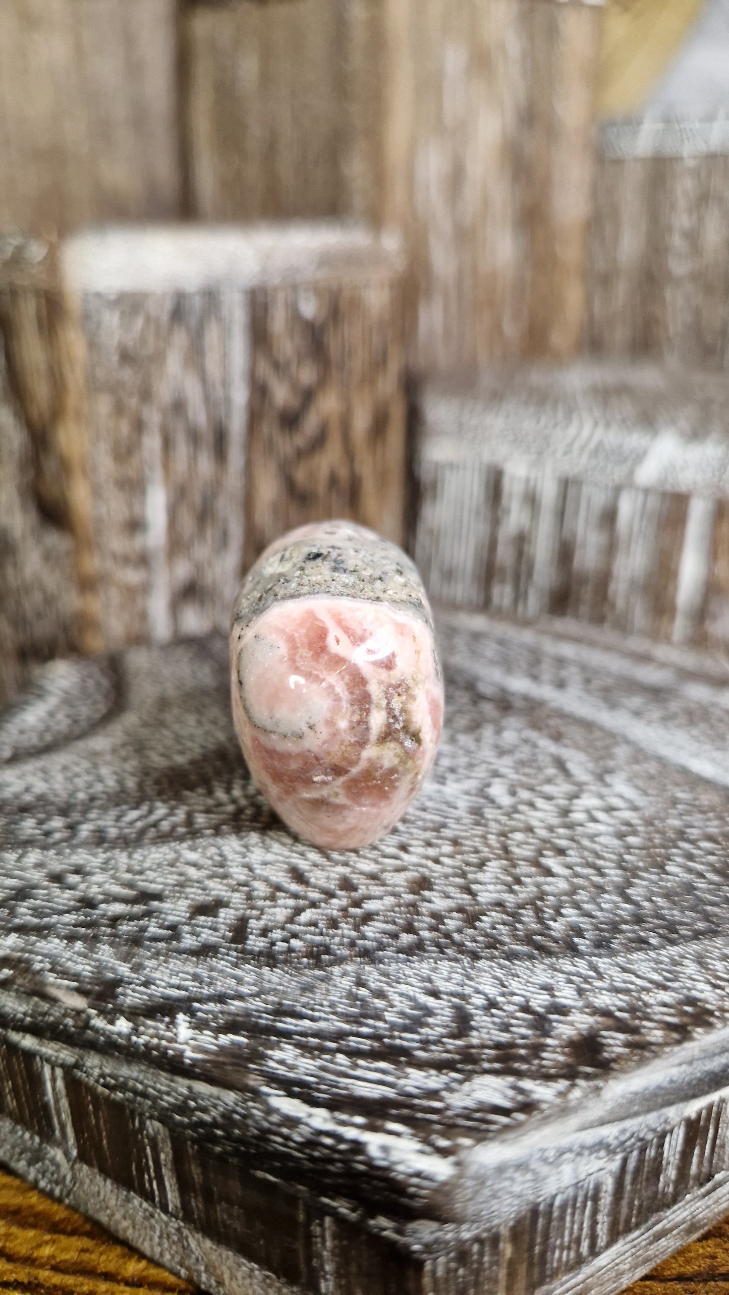 Rhodonite Skull - 30