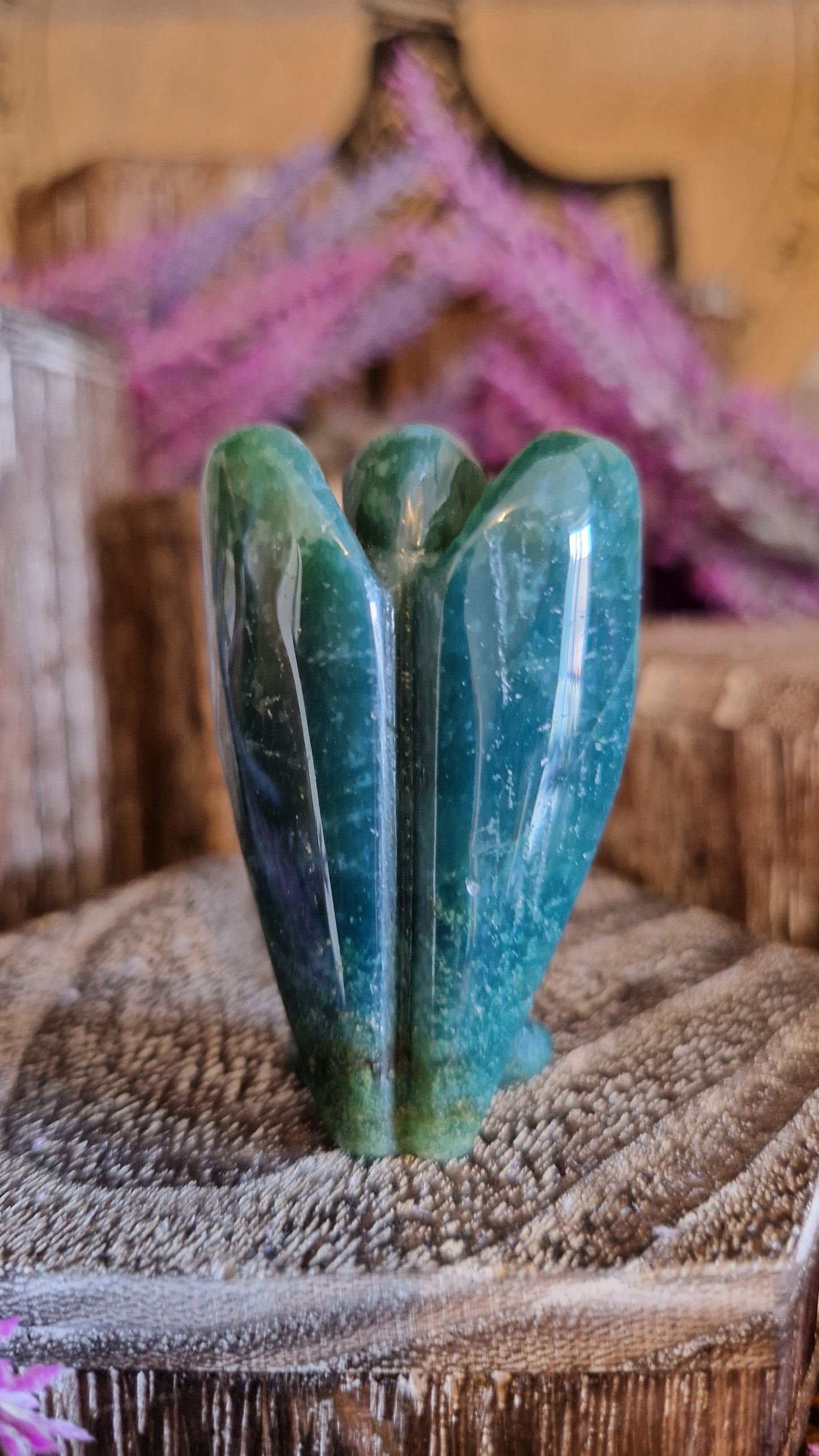 Moss Agate Angel - 15