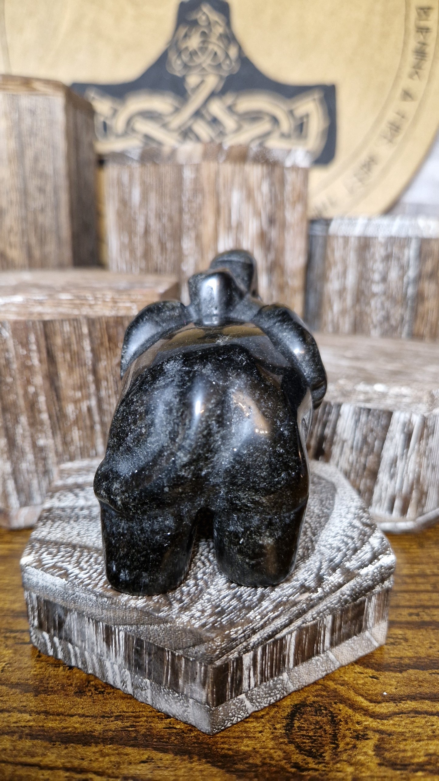 Black Obsidian Elephant - 2