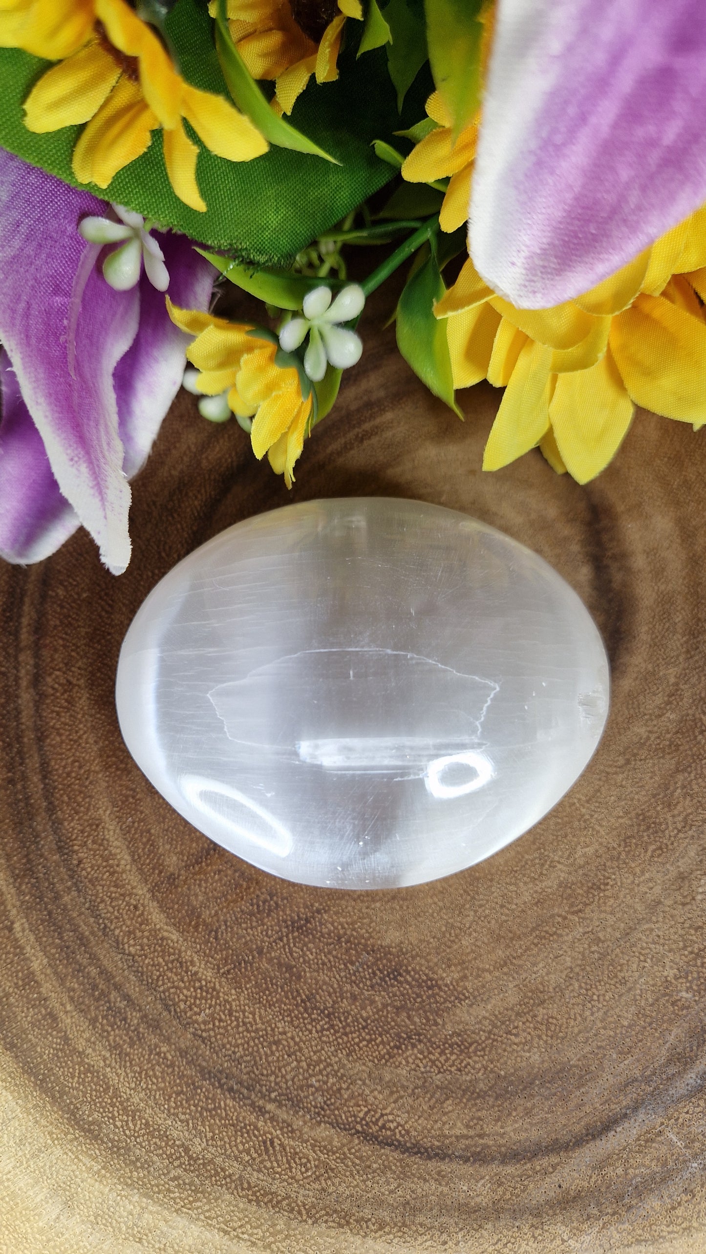 Selenite Palmstone - 557