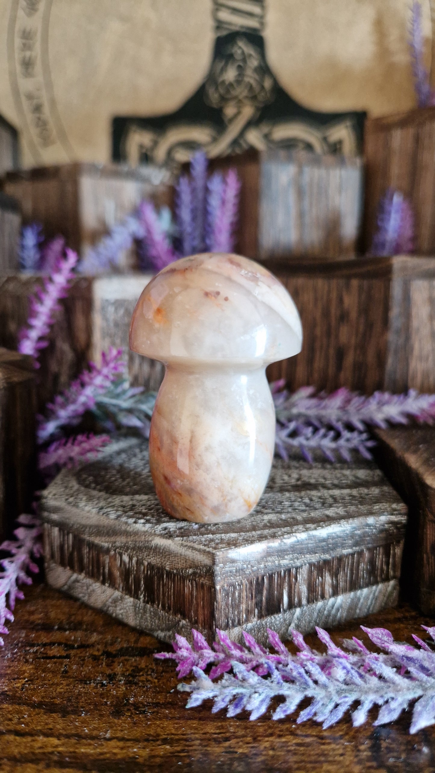 Flower Agate Mushroom