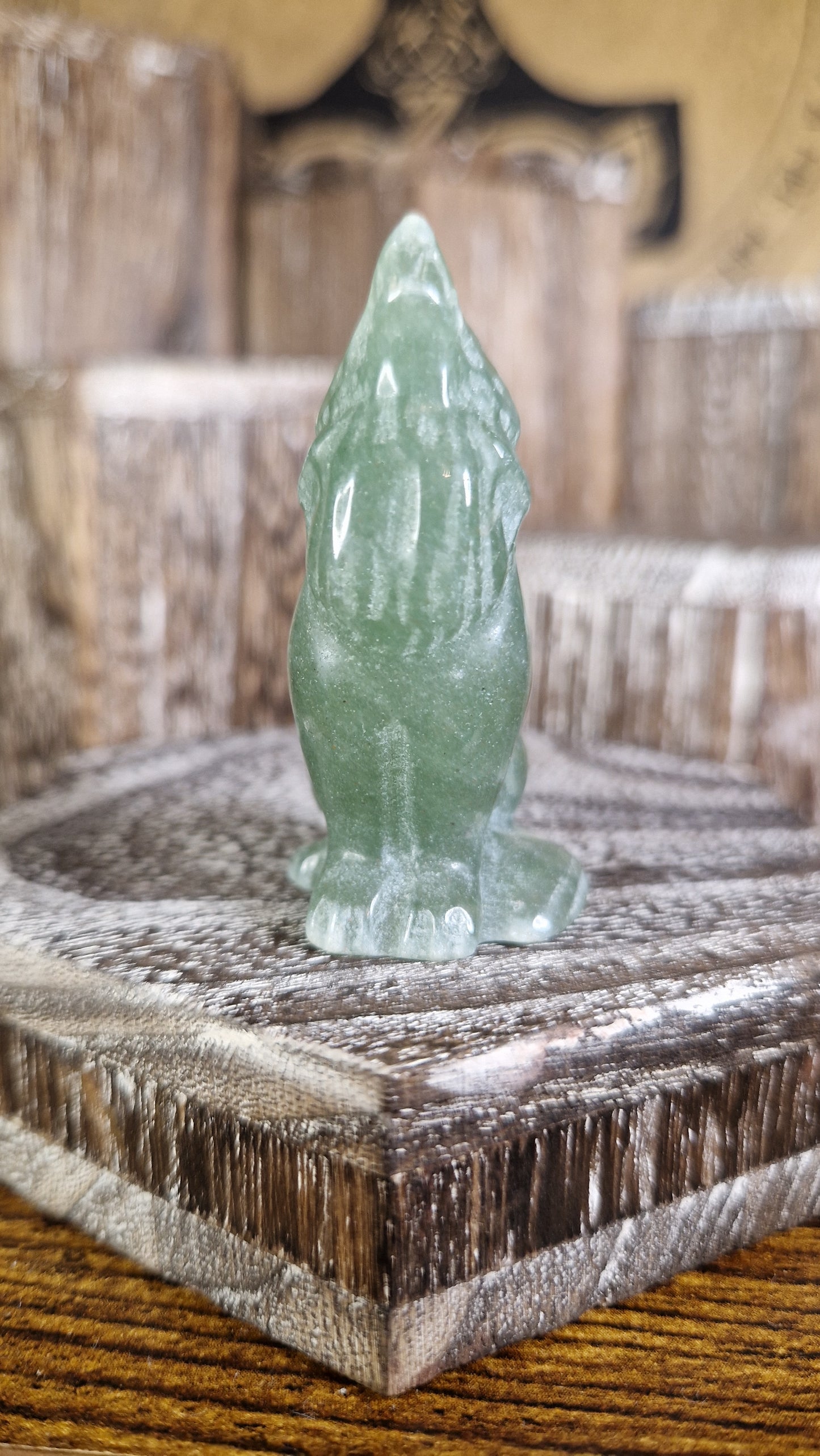 Green Aventurine Wolf - 11