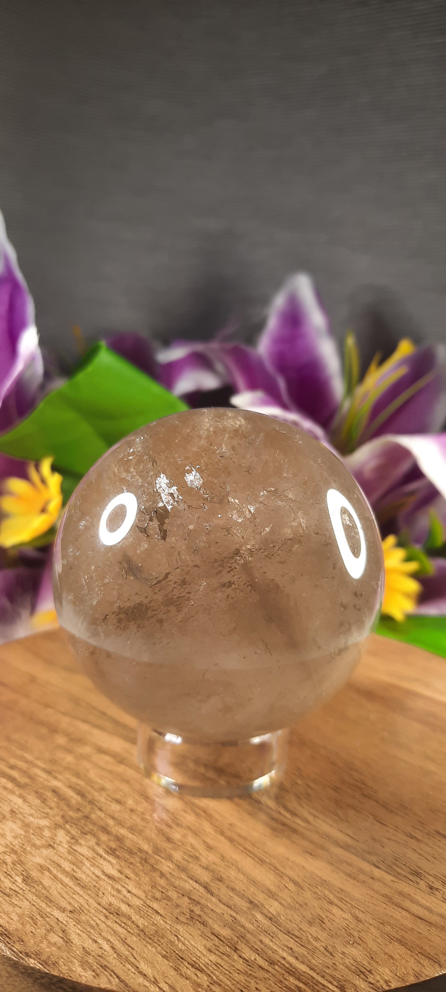 Light Smoky Quartz Sphere - 493