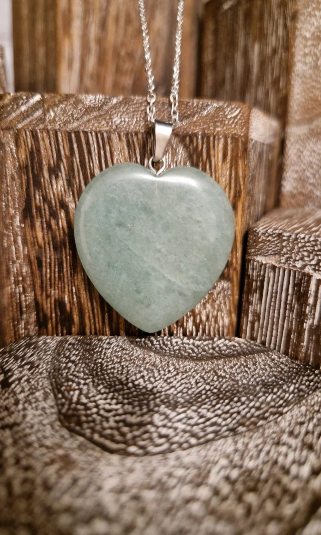 Green Aventurine Heart Necklace