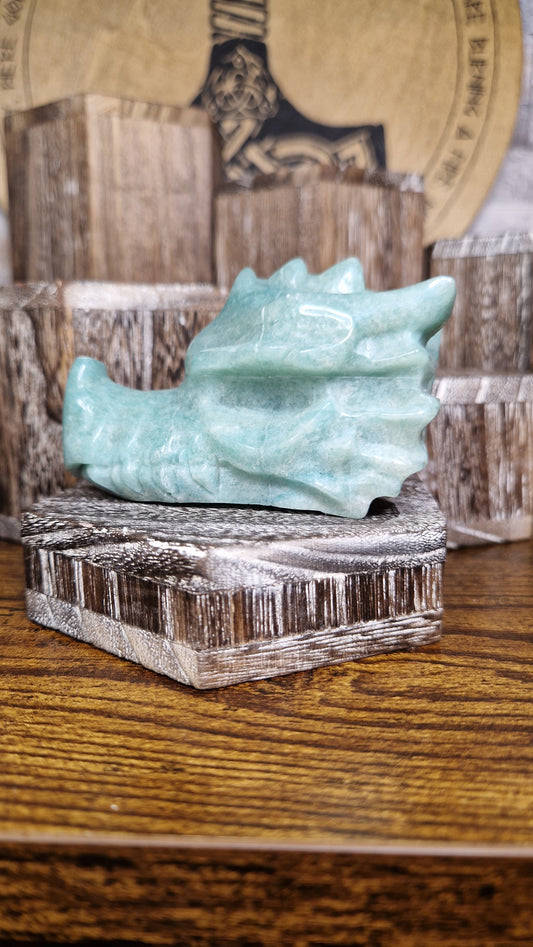 Green Aventurine Dragon's Head - 5