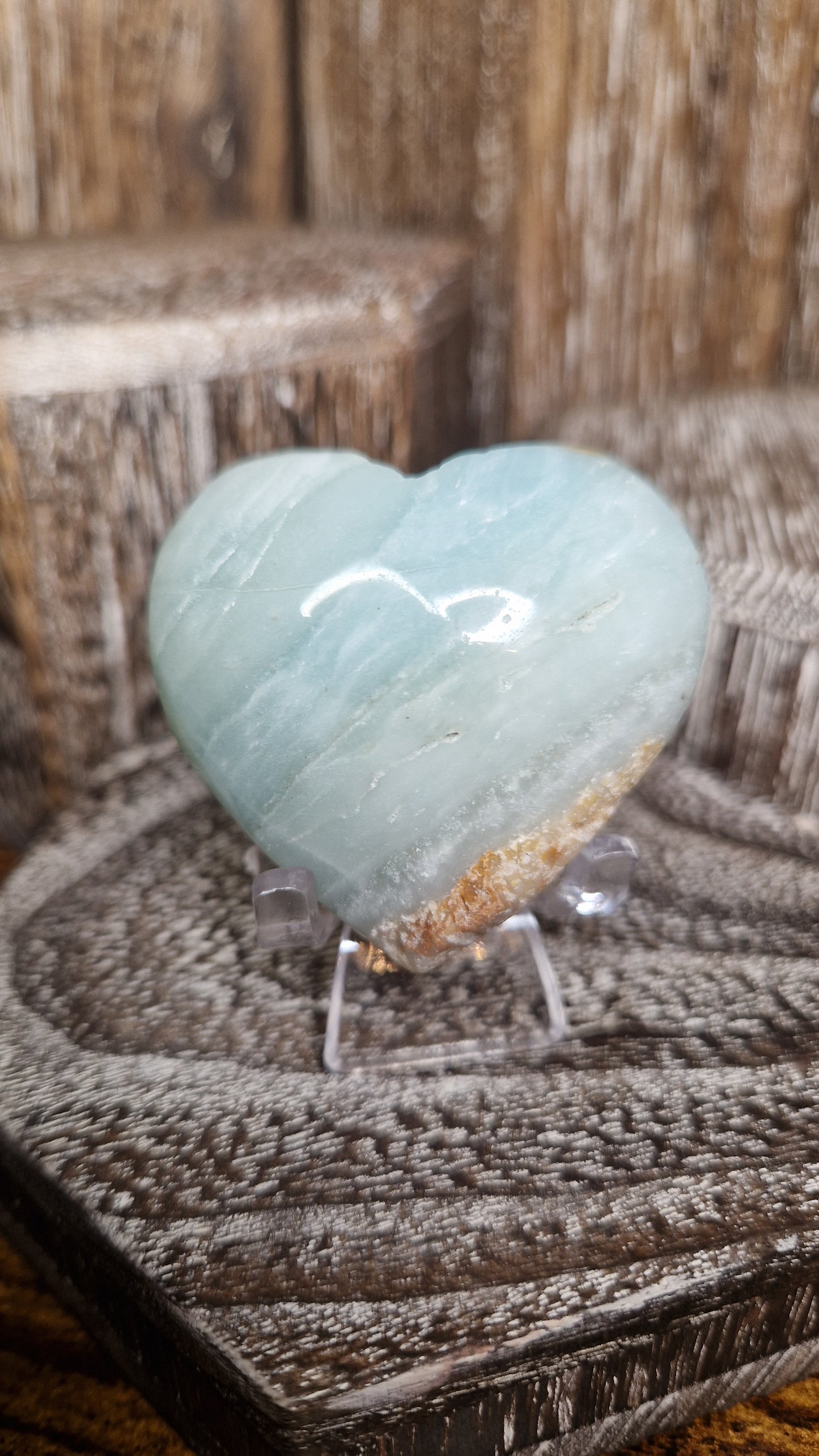 Caribbean Calcite Heart - 80