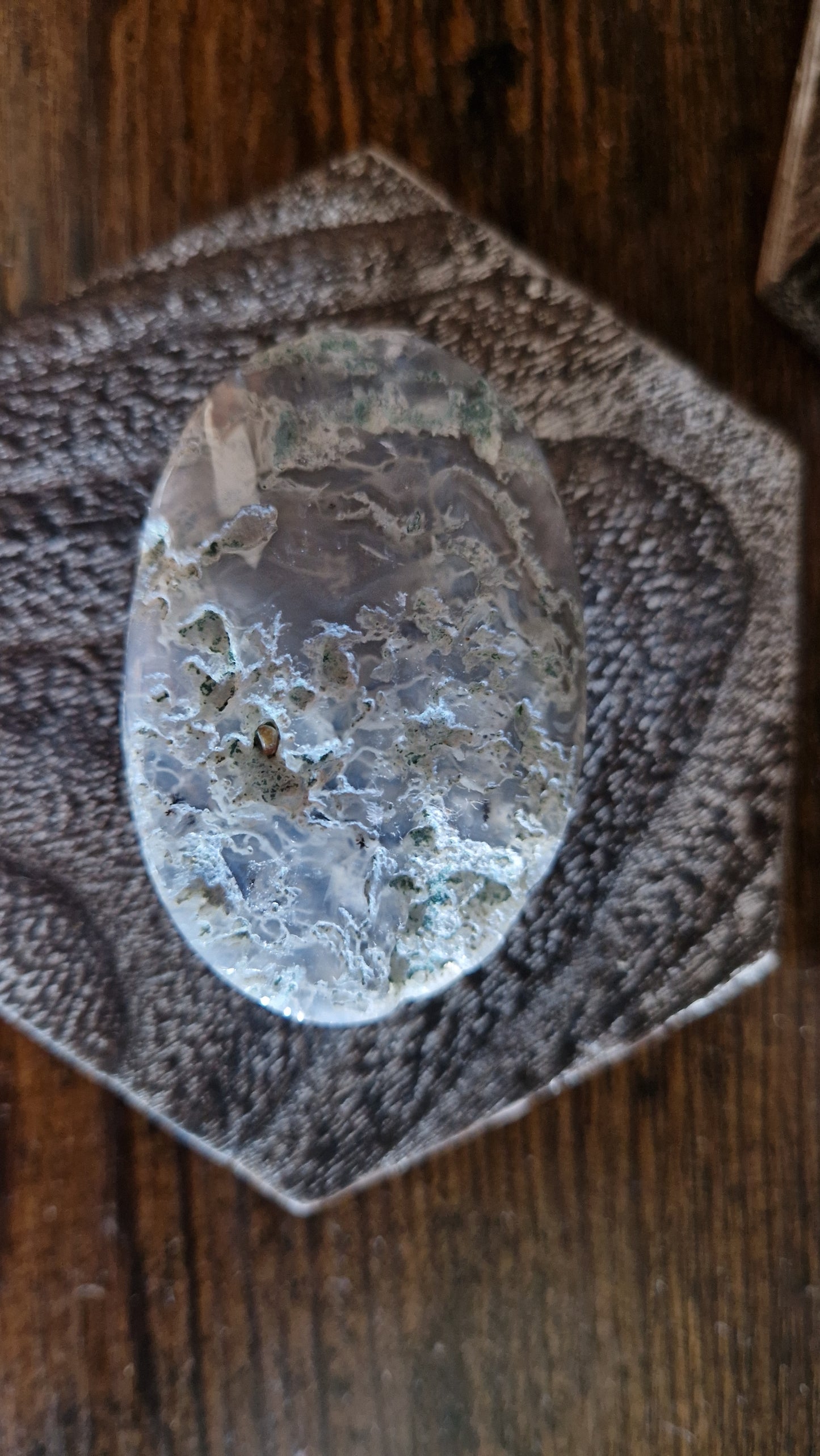 Moss Agate Palmstone - 398
