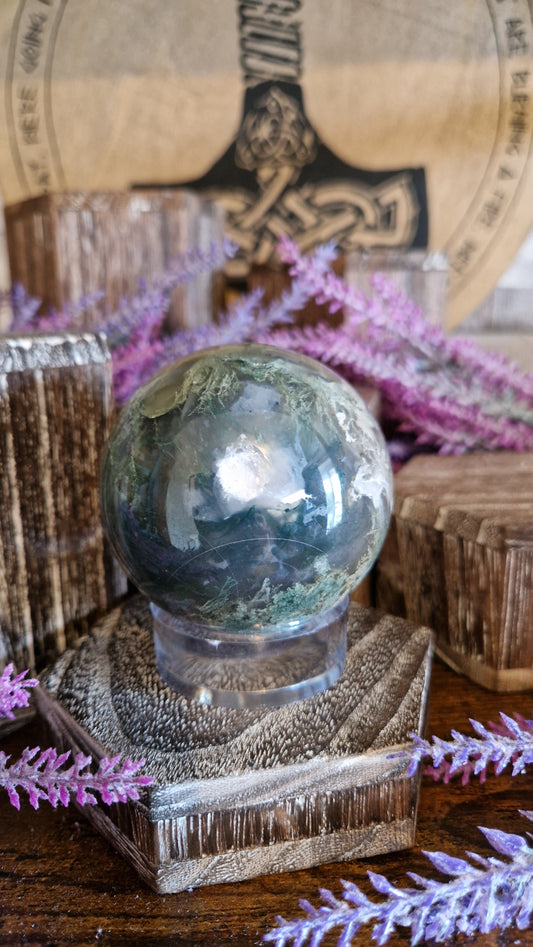Moss Agate Sphere - 140