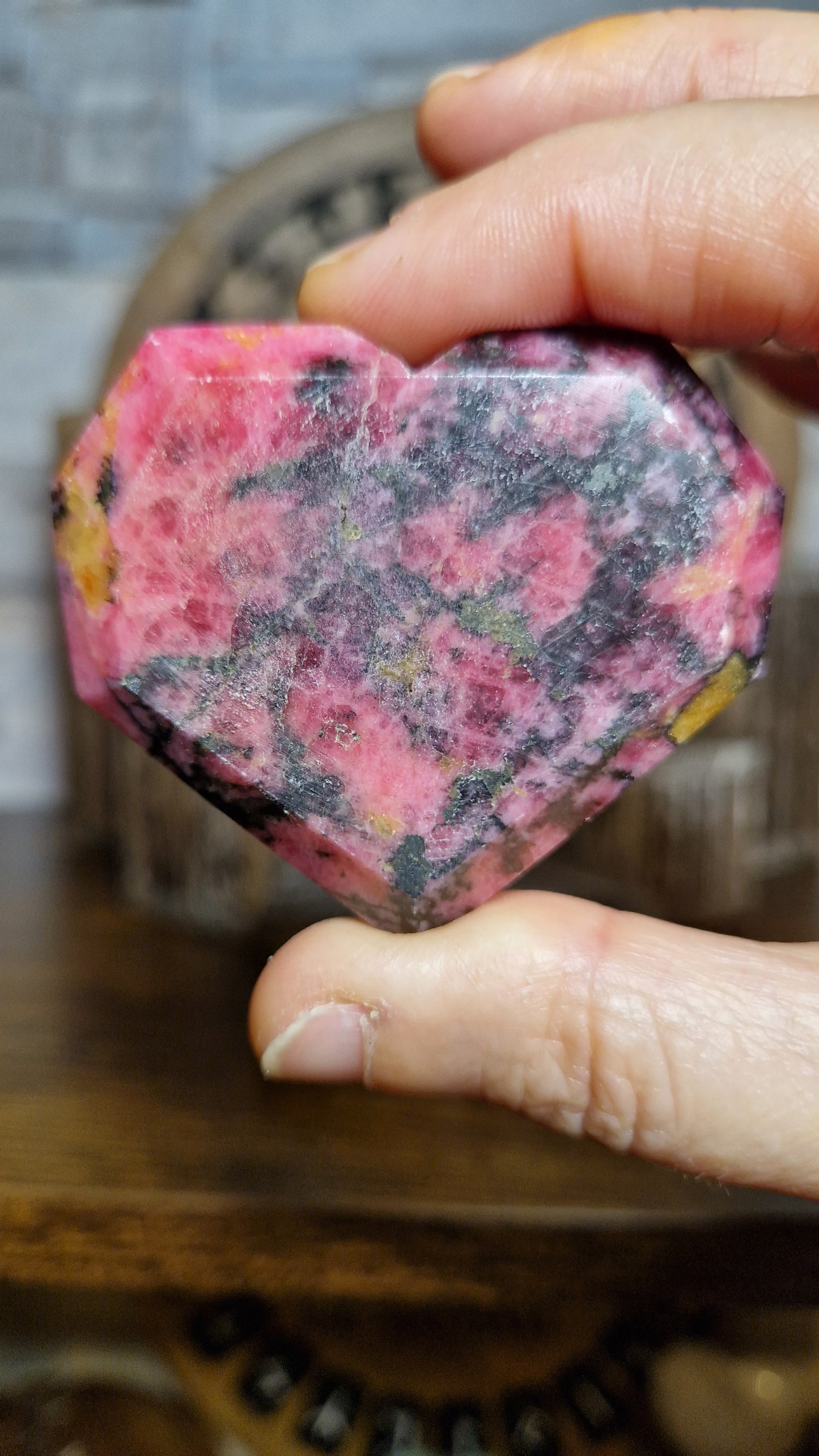 Rhodonite Heart - 8