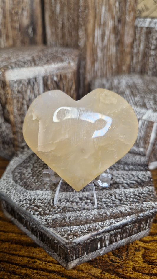 Golden Quartz Heart  - 90