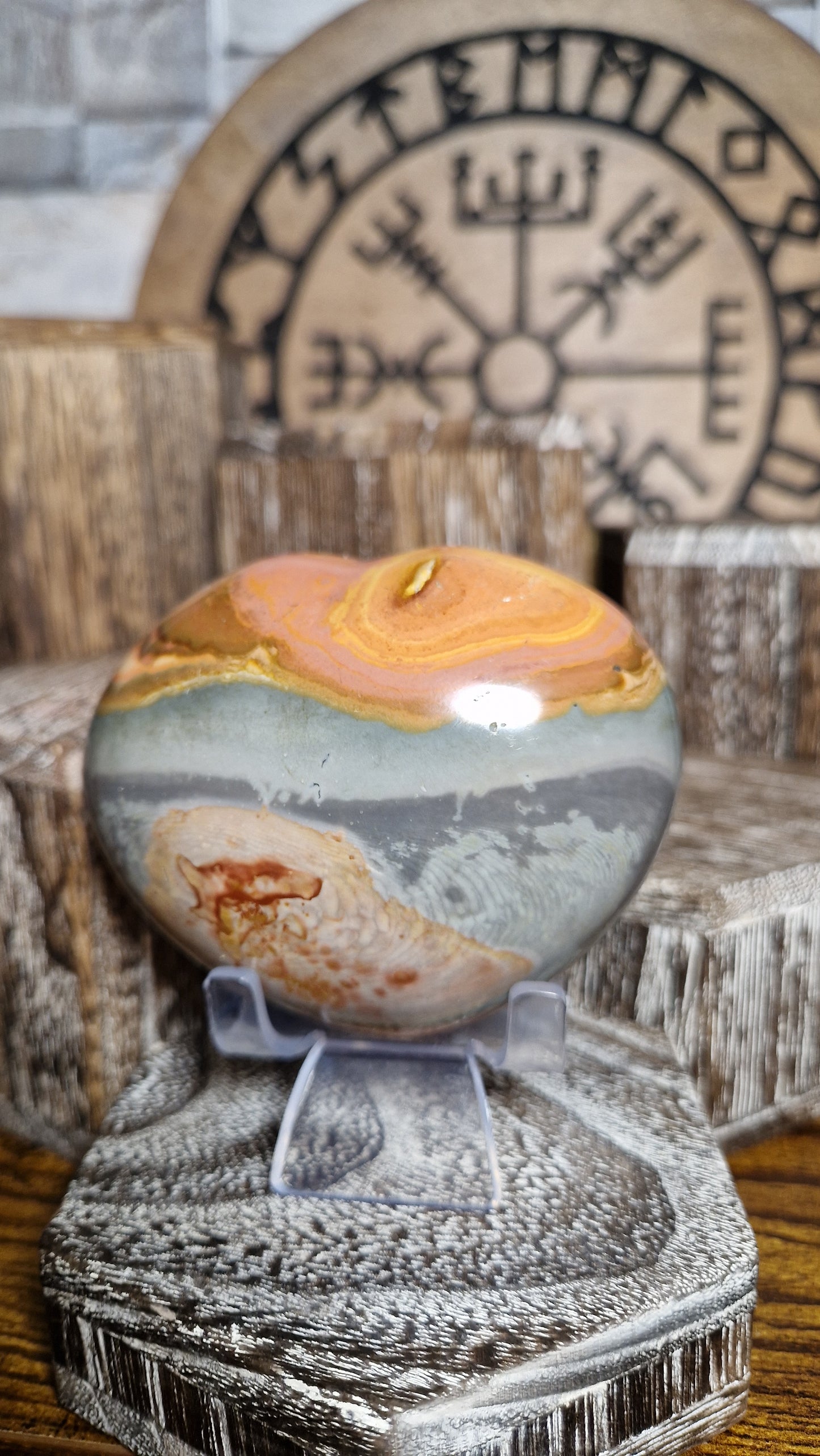 Polychrome Jasper Heart - 12