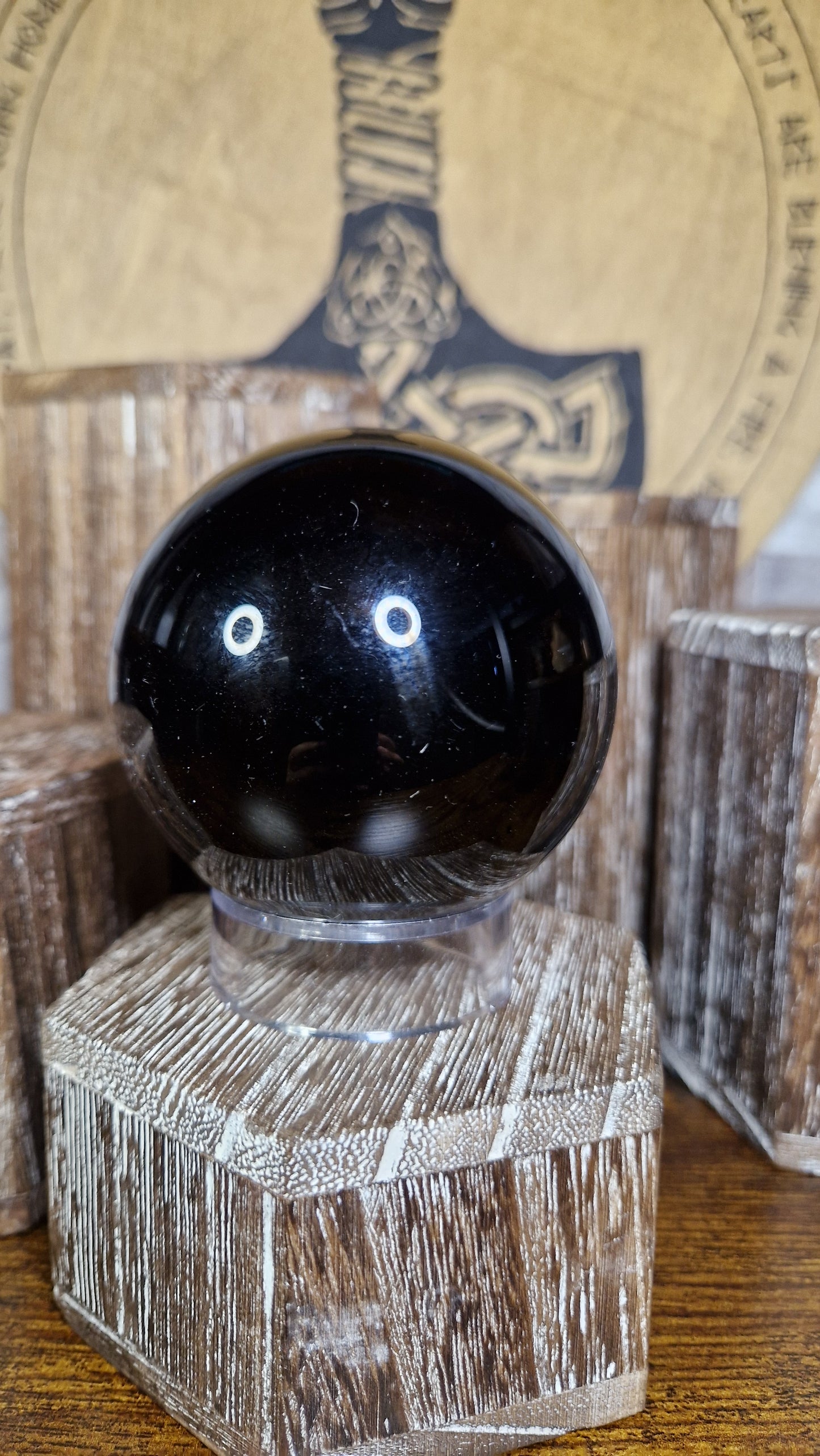 Black Obsidian Sphere  -688