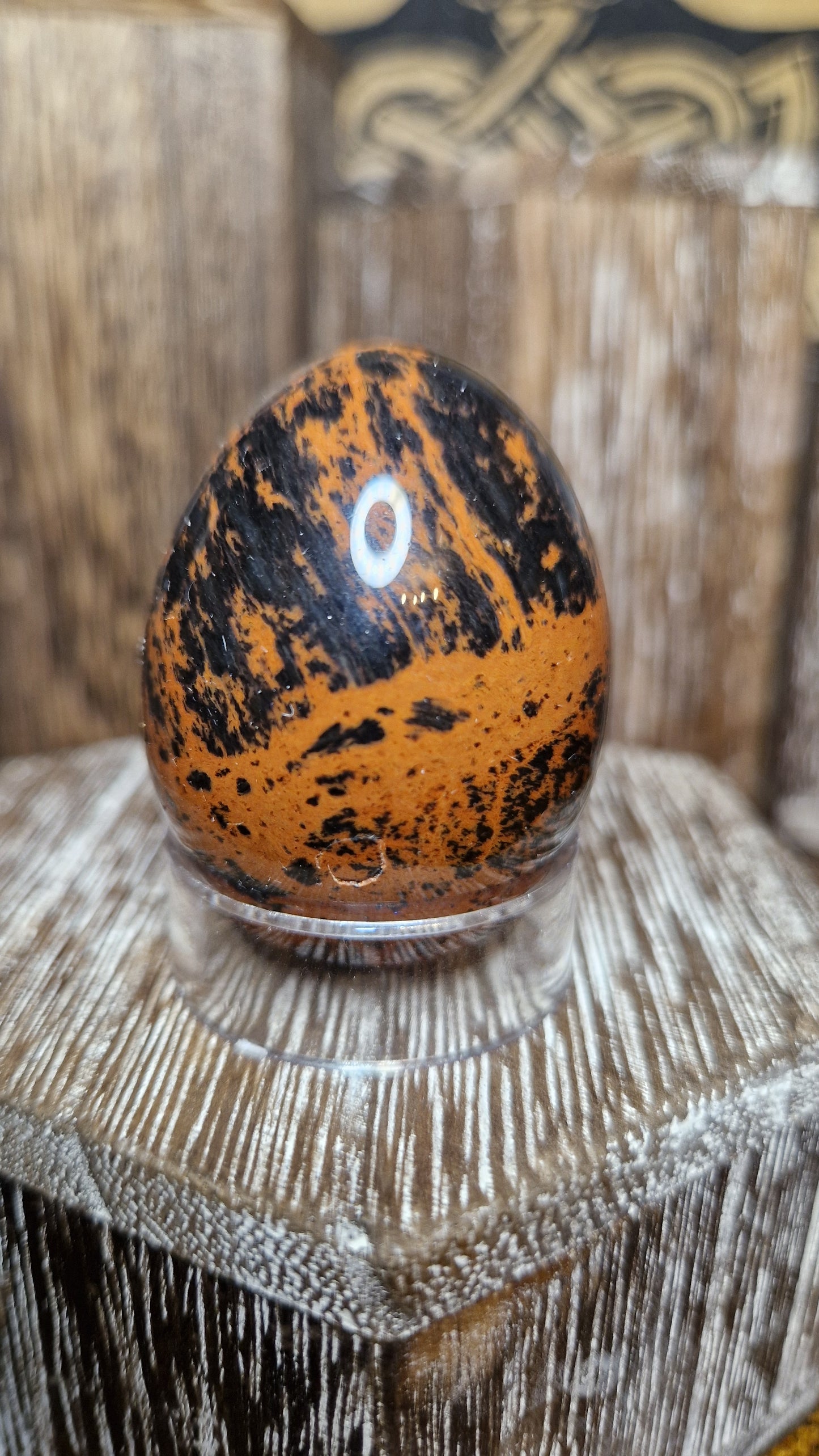 Mahogany Obsidian Egg - 12
