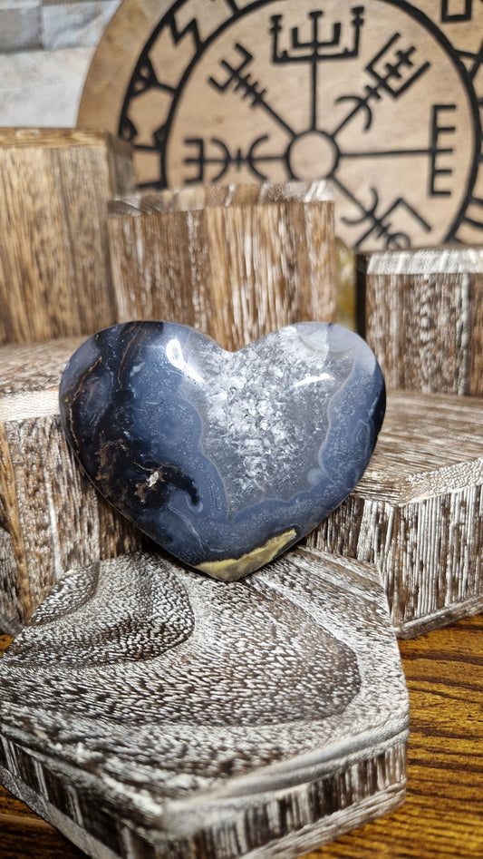 Volcano Agate Heart - 17