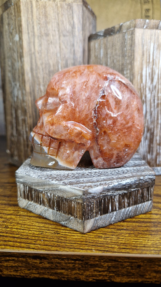 Fire Quartz Skull - 8