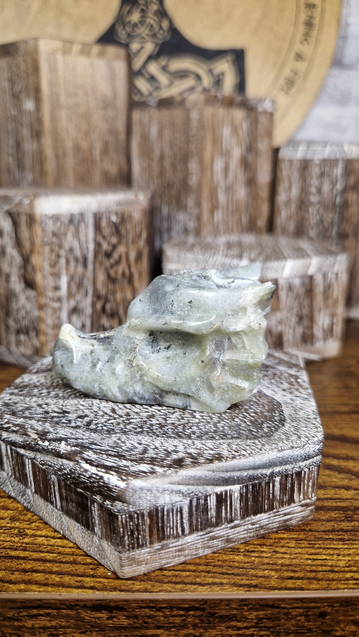 Labradorite Dragon's Head - 14