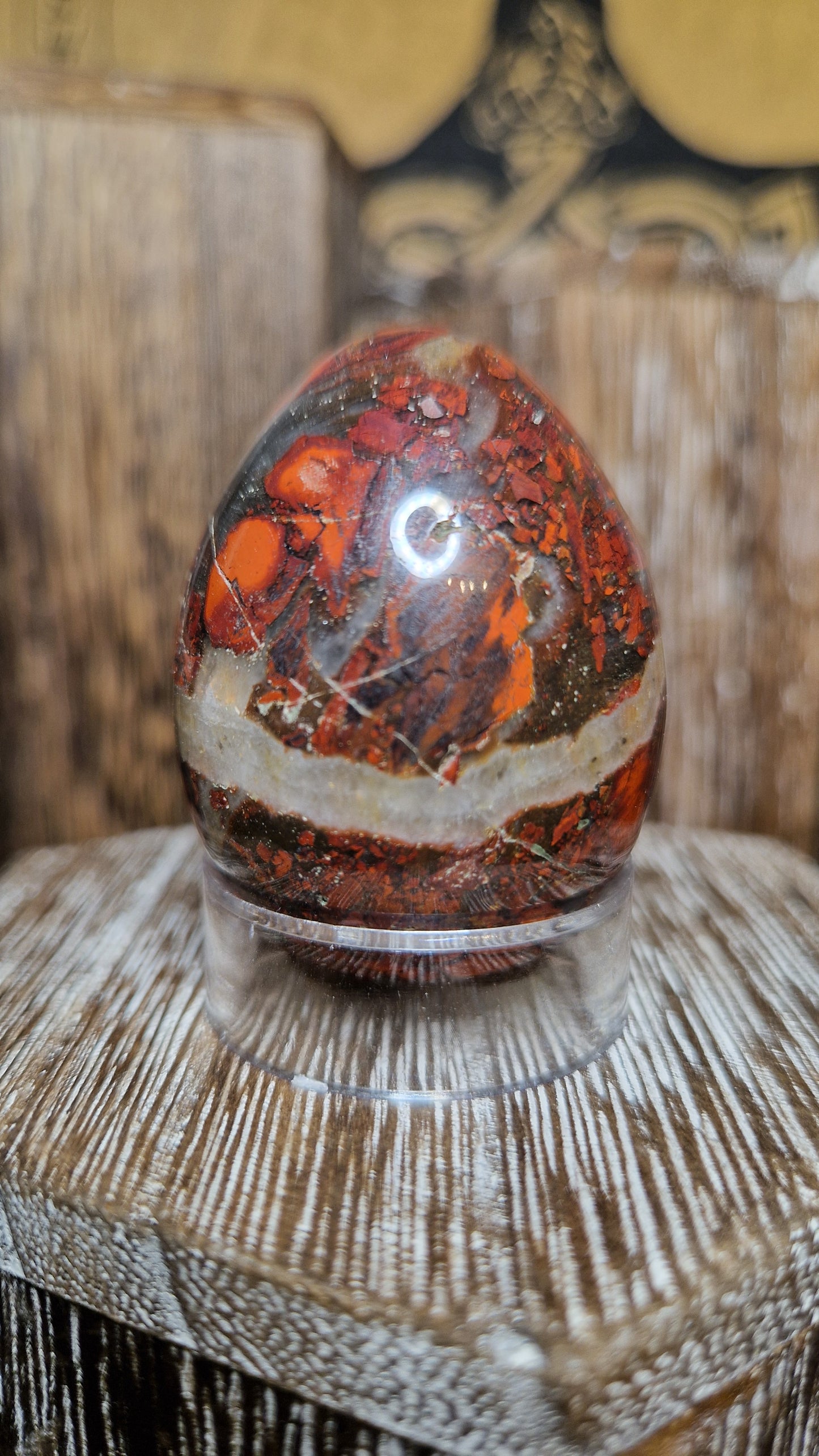 Brecciated Jasper Egg - 15
