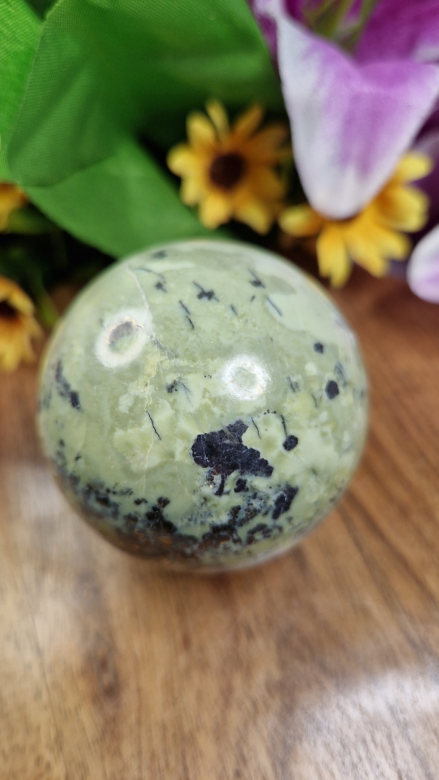 Serpentine/Pyrite Sphere - 515