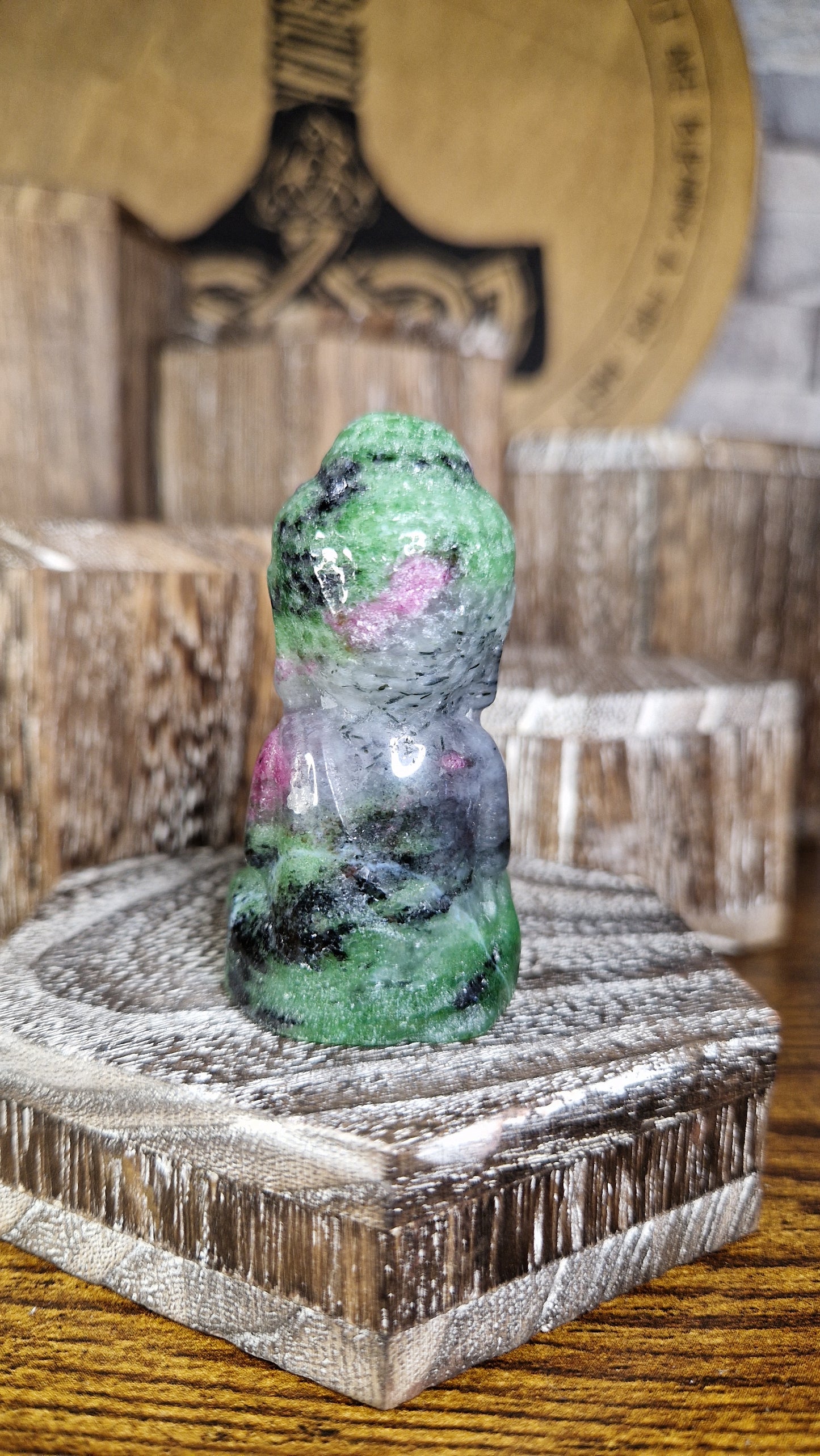 Ruby Zoistite Buddha - 12