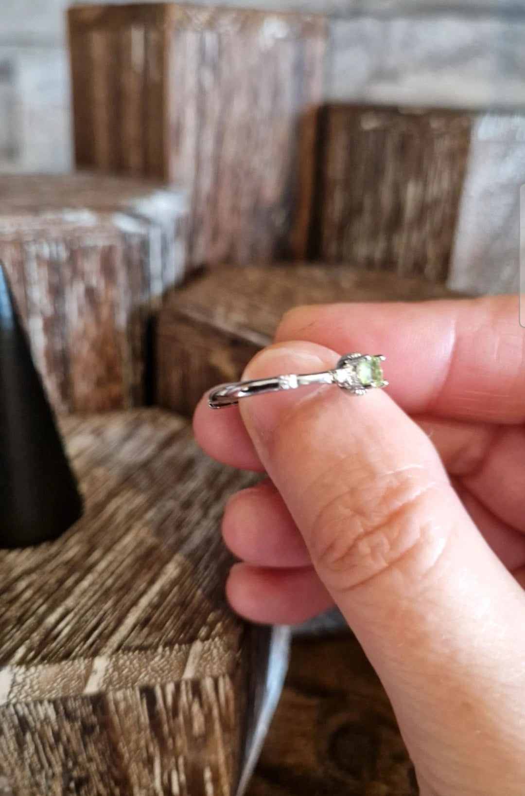 Peridote Adjustable Ring