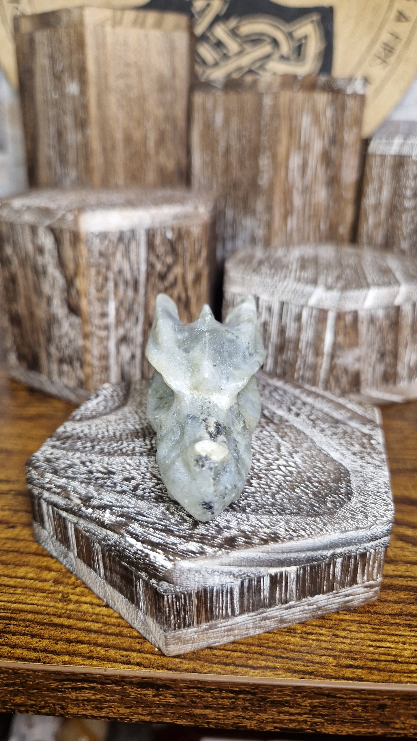 Labradorite Dragon's Head - 14